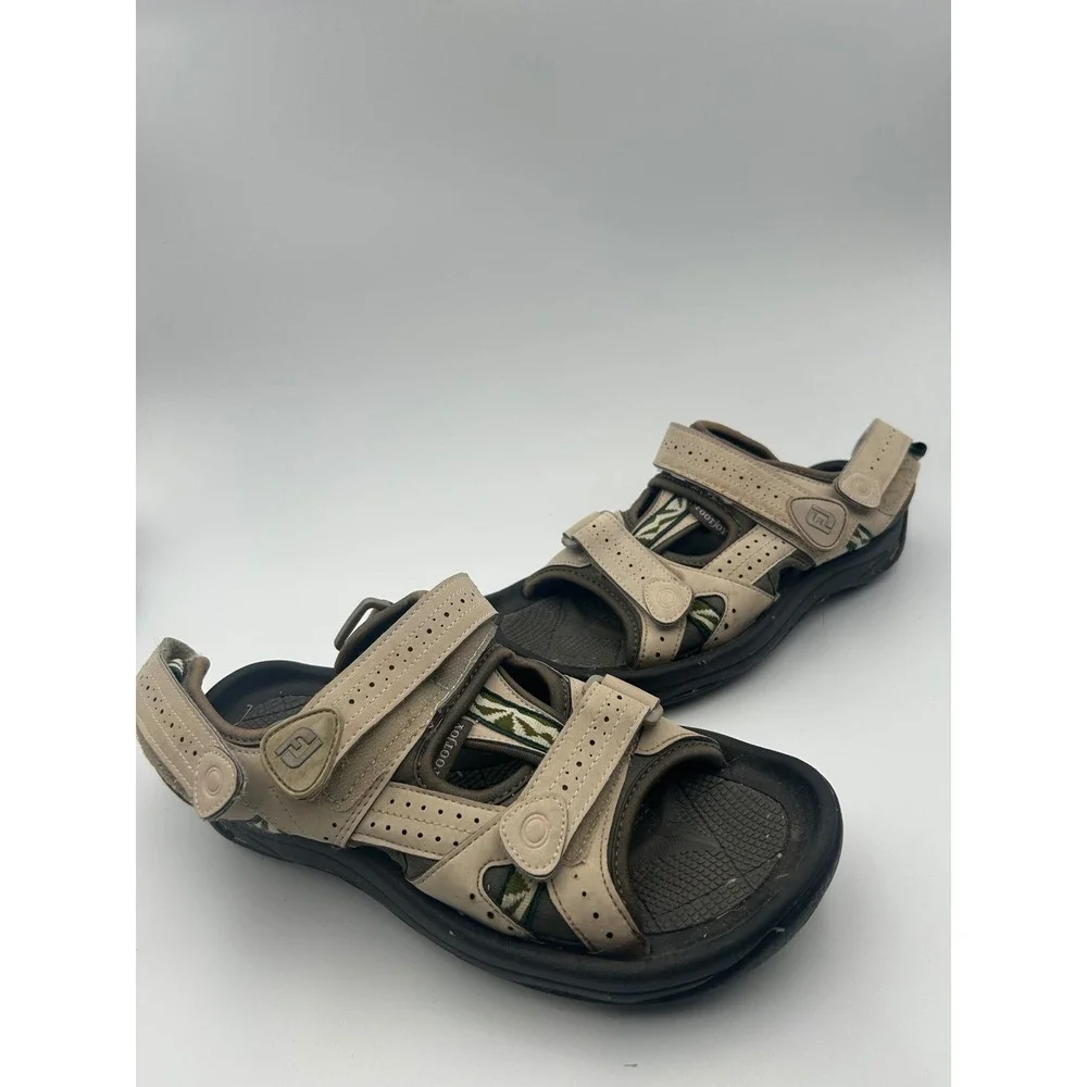 FootJoy Specialty Golf Sandals Mens 8M Tan Brown Adjustable Straps 48461